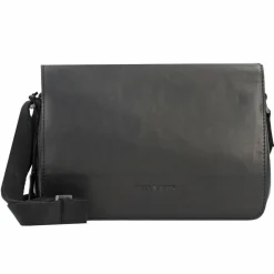 Discount Greenburry Pure Umhängetasche Leder 25 cm black