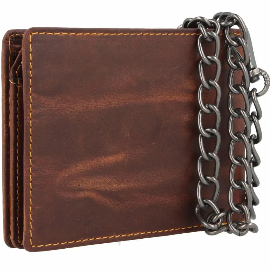 Greenburry Herrengeldbörsen Hochformat<Racing Collection Phoenix Geldbörse RFID Leder 12 cm braun