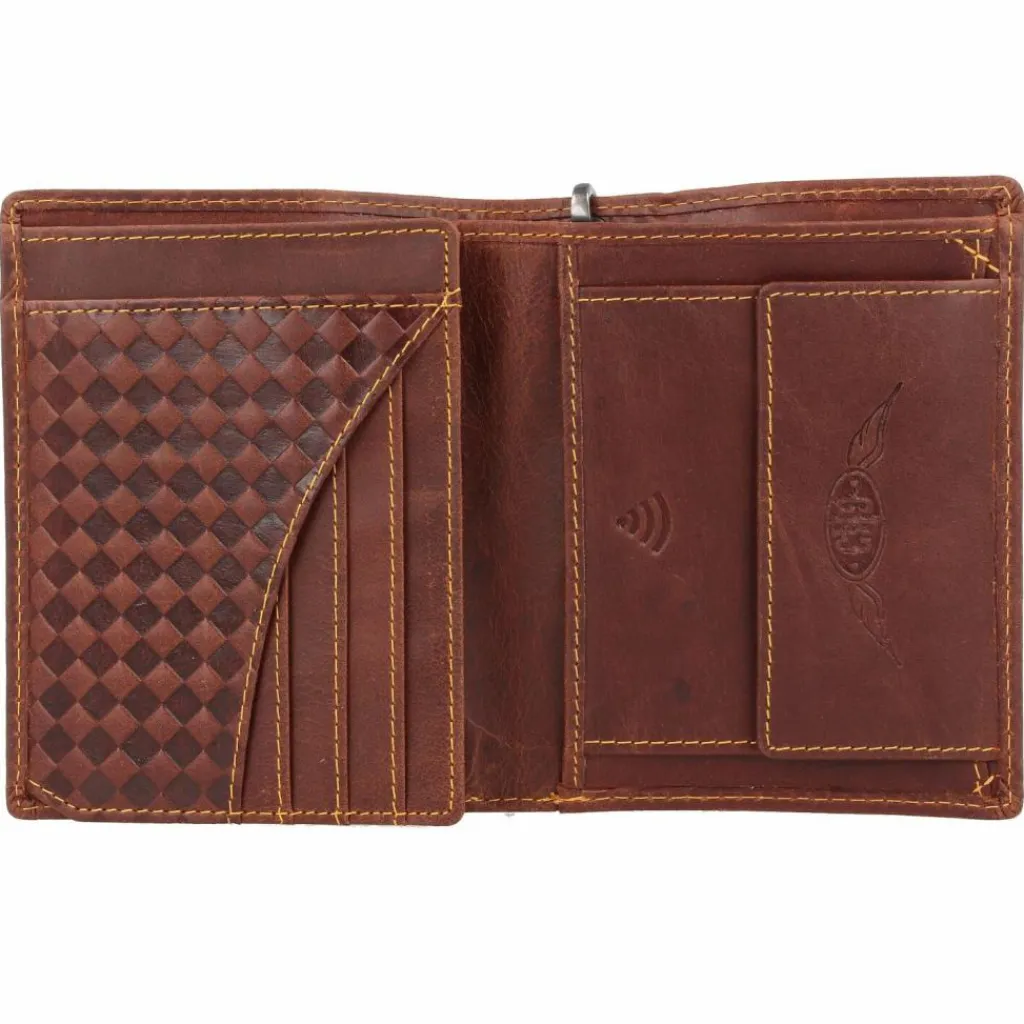 Discount Greenburry Racing Collection Richmond Geldbörse RFID Leder 10 cm braun