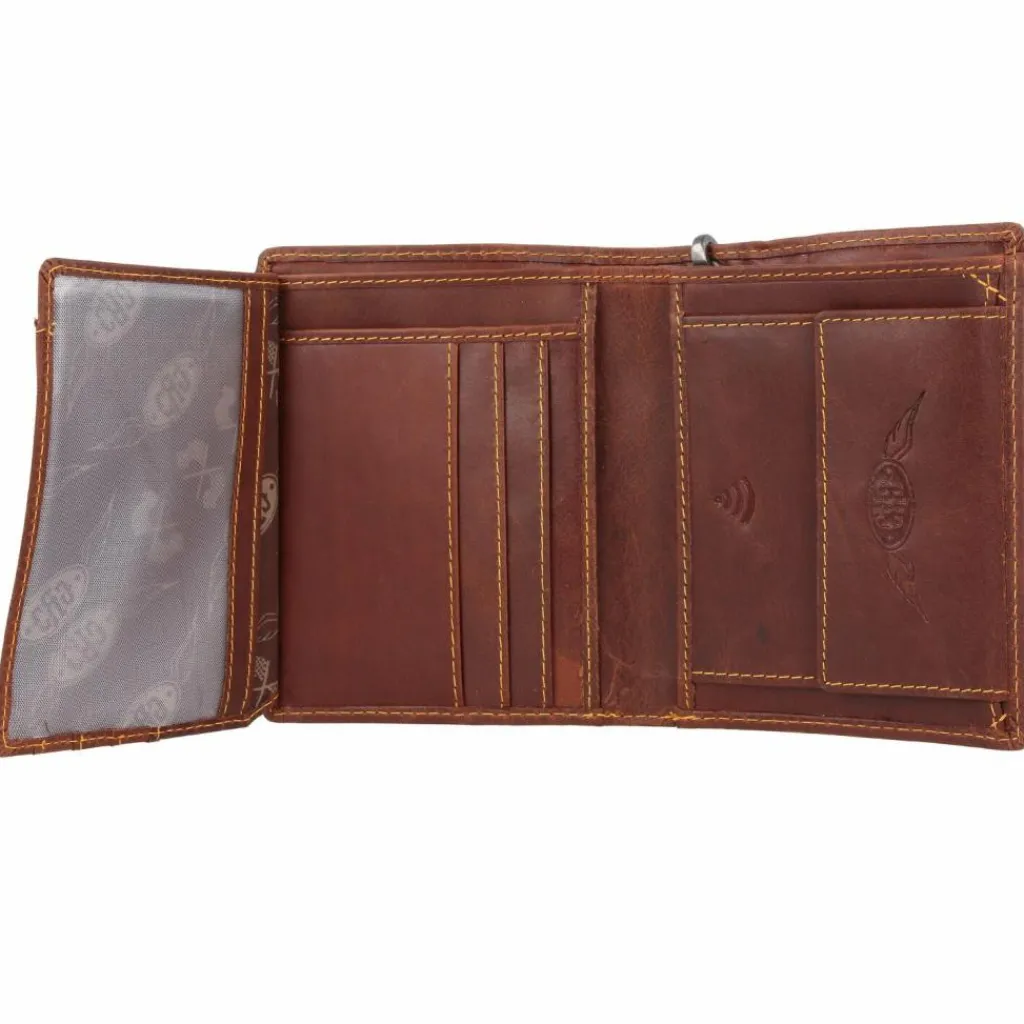 Discount Greenburry Racing Collection Richmond Geldbörse RFID Leder 10 cm braun