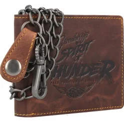 Greenburry Herrengeldbörsen Querformat<Racing Collection Darlington Geldbörse RFID Leder 12 cm braun