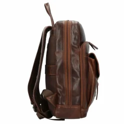 Greenburry Rugged Business-Rucksack Leder 39 cm Laptopfach