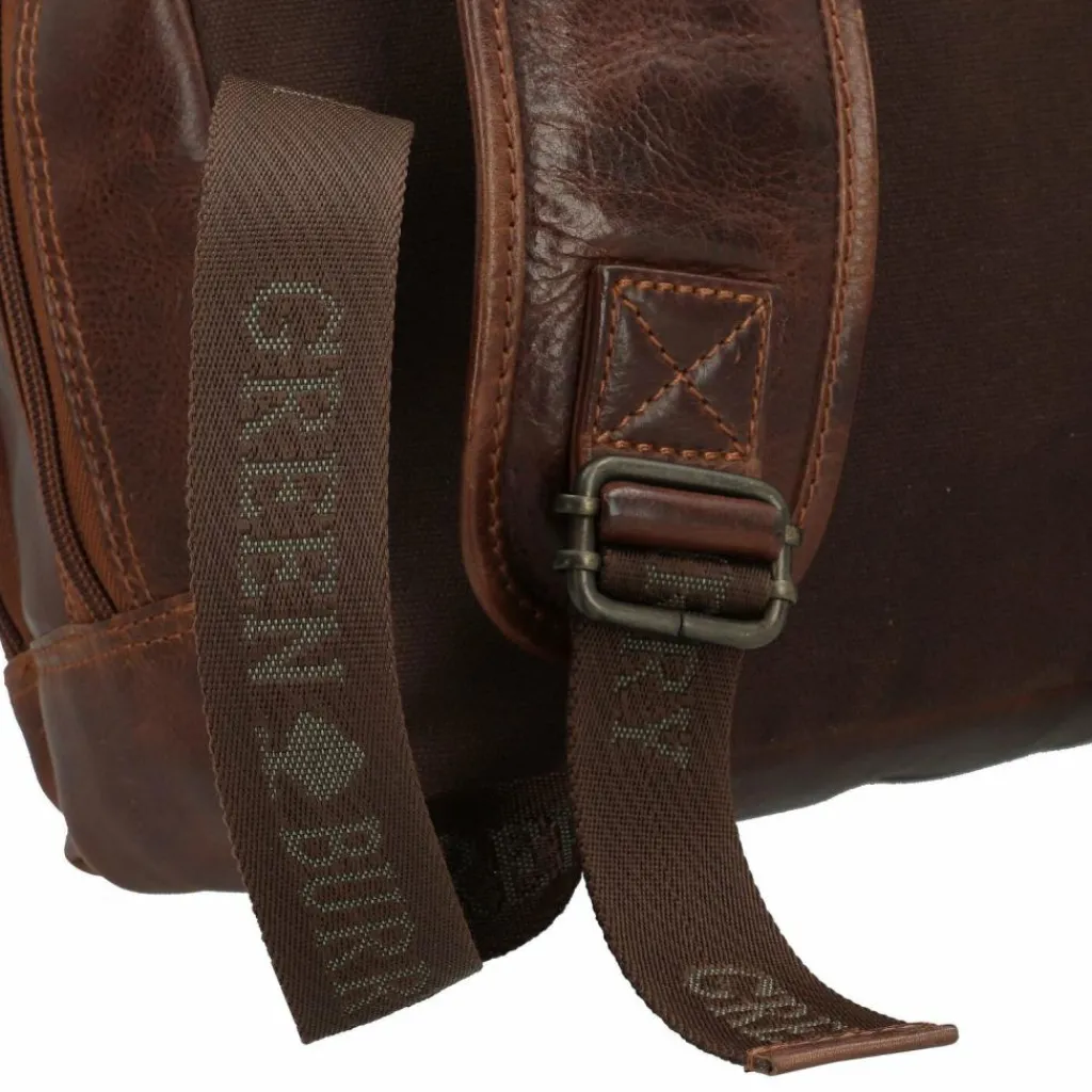 Greenburry Rugged Business-Rucksack Leder 39 cm Laptopfach