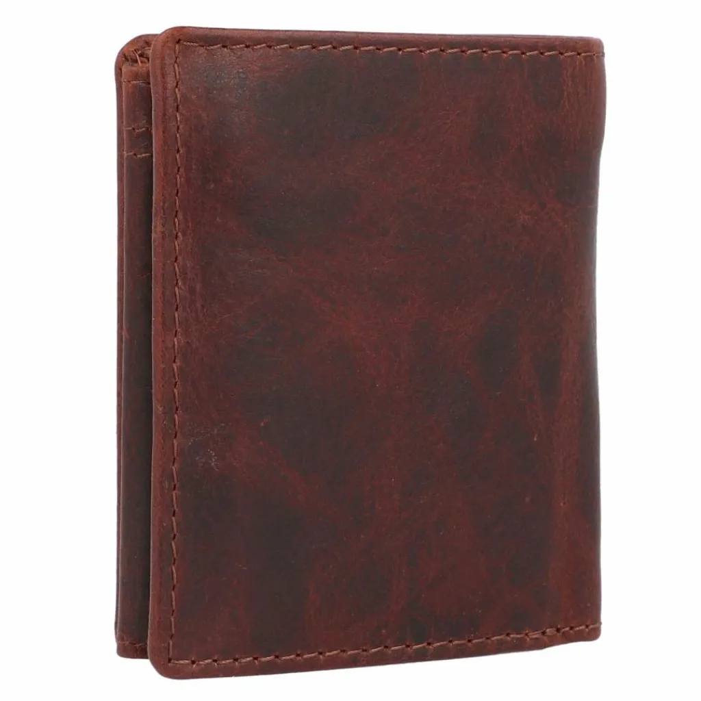 Greenburry Herrengeldbörsen Hochformat<Rugged Geldbörse RFID Schutz Leder 8.5 cm brown