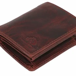 Greenburry Herrengeldbörsen Hochformat<Rugged Geldbörse RFID Schutz Leder 8.5 cm brown