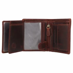 Greenburry Herrengeldbörsen Hochformat<Rugged Geldbörse RFID Schutz Leder 8.5 cm brown