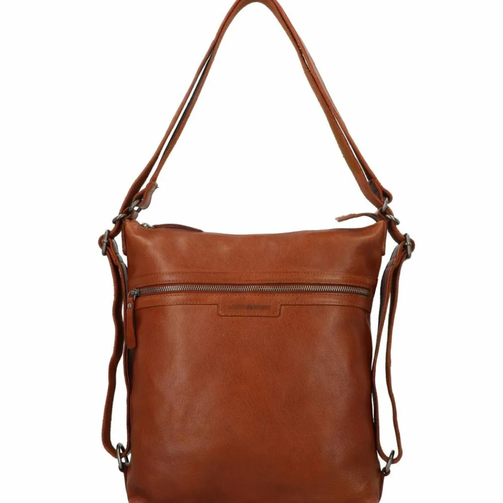 Greenburry Henkeltaschen|Schultertaschen<Schultertasche Leder 29,5 cm cognac