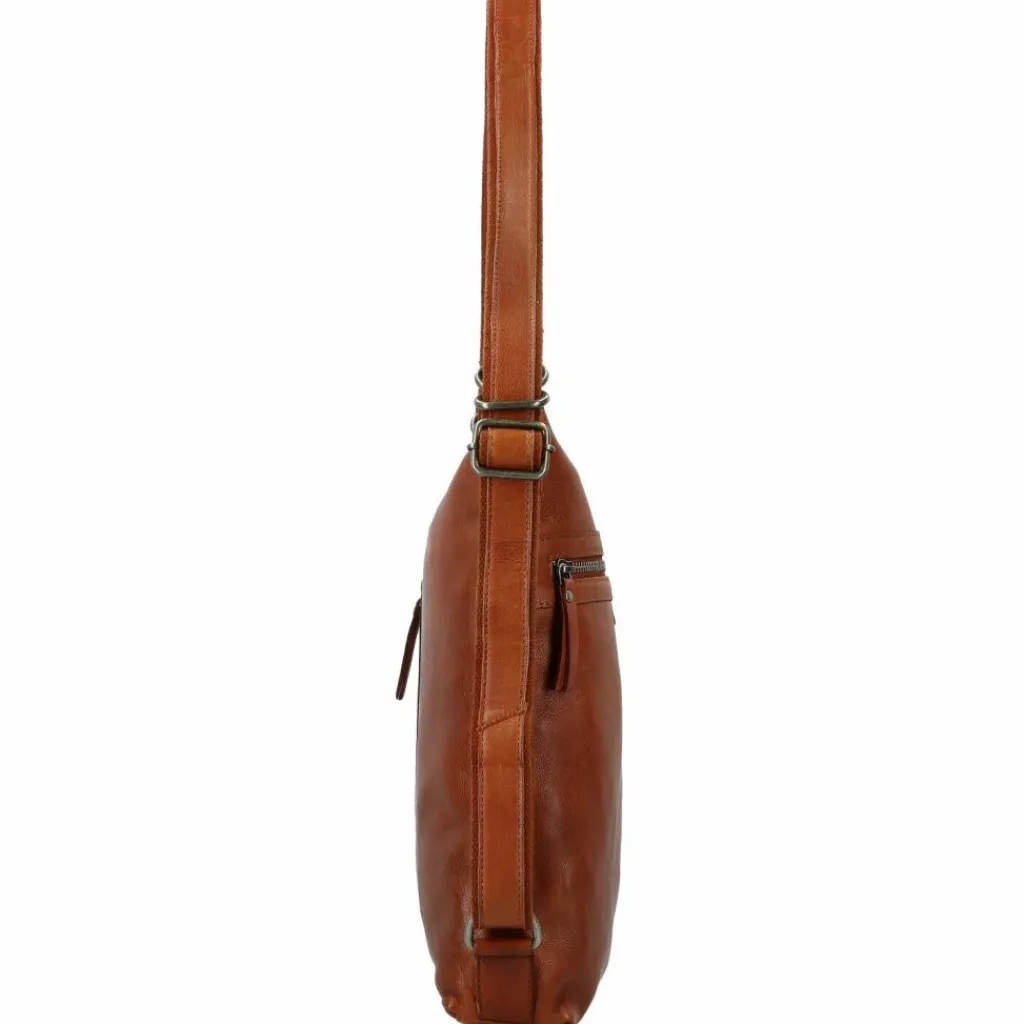 Greenburry Henkeltaschen|Schultertaschen<Schultertasche Leder 29,5 cm cognac