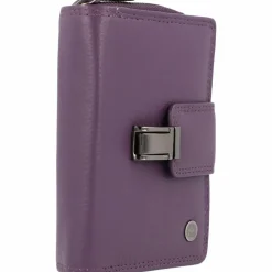 Greenburry Damengeldbörsen Hochformat<Spongy Geldbörse Leder 9,5 cm purple