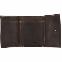 Greenburry Herrengeldbörsen Querformat<Tornado Geldbörse RFID Schutz Leder 9.5 cm teak brown