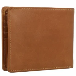 Outlet Greenburry Tornado Geldbörse RFID Schutz Leder 12 cm peanut brown