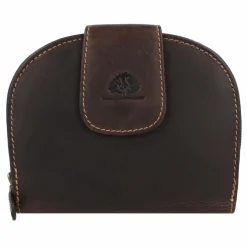 Greenburry Damengeldbörsen Querformat<Tornado Geldbörse RFID Schutz Leder 14 cm teak brown