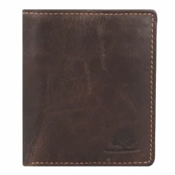 Greenburry Herrengeldbörsen Hochformat<Tornado Geldbörse RFID Schutz Leder 9 cm teak brown