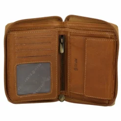 Greenburry Herrengeldbörsen Hochformat<Tornado Geldbörse RFID Schutz Leder 10 cm peanut brown