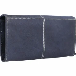 Greenburry Damengeldbörsen Querformat<Tumble Nappa Geldbörse Leder 19 cm navy blue