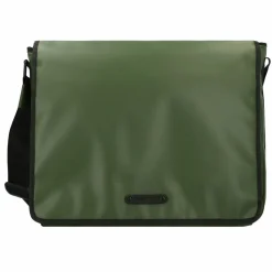 Outlet Greenburry Upcycled Tarpaulin Messenger 40 cm Laptopfach olive