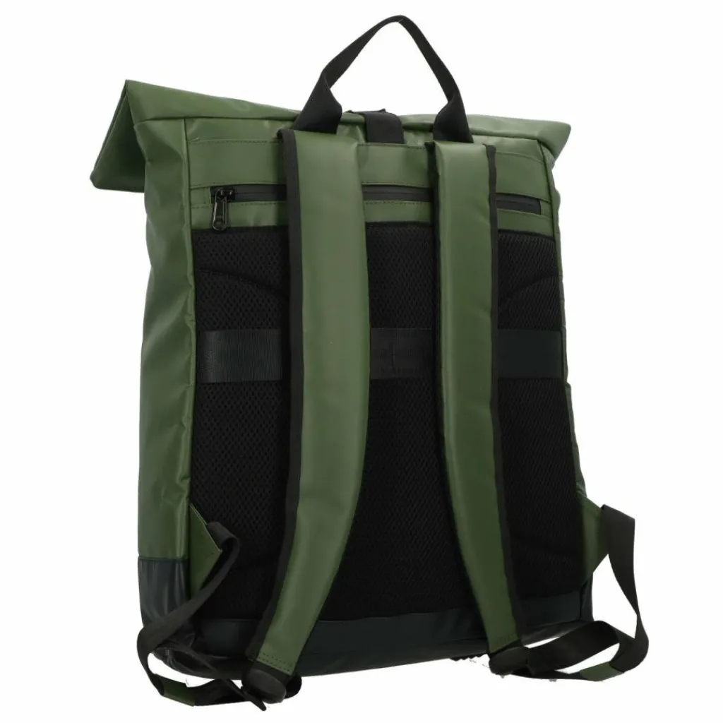 Greenburry Daypacks<Upcycled Tarpaulin Daypack 42.5 cm Laptopfach olive-black