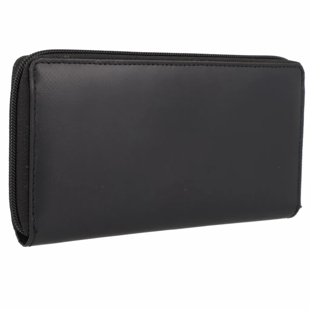 Greenburry Damengeldbörsen Querformat<Upcycled Tarpaulin Geldbörse 19 cm black