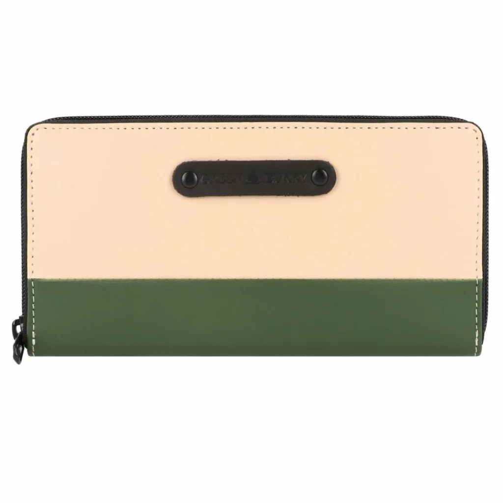 Outlet Greenburry Upcycled Tarpaulin Geldbörse 19 cm beige-olive