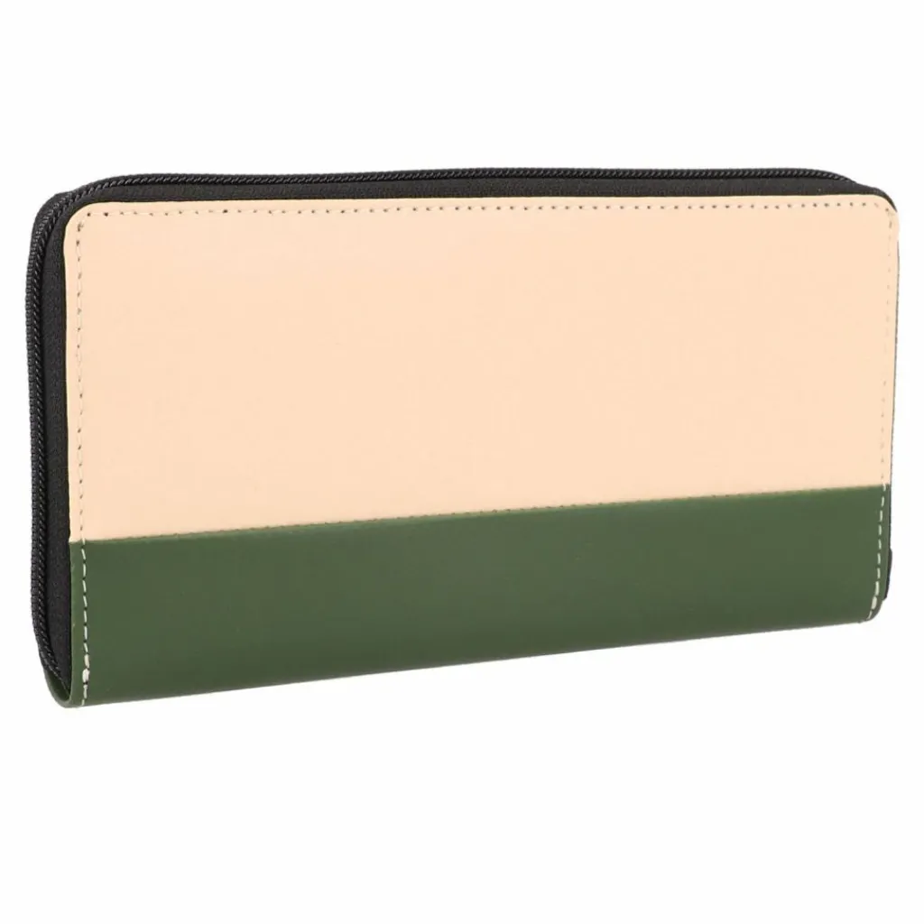 Outlet Greenburry Upcycled Tarpaulin Geldbörse 19 cm beige-olive