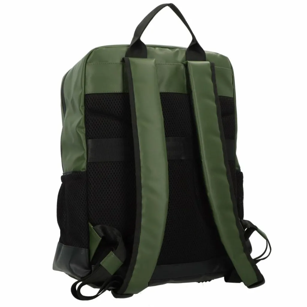 Best Greenburry Upcycled Tarpaulin Daypack 39.5 cm Laptopfach olive-black