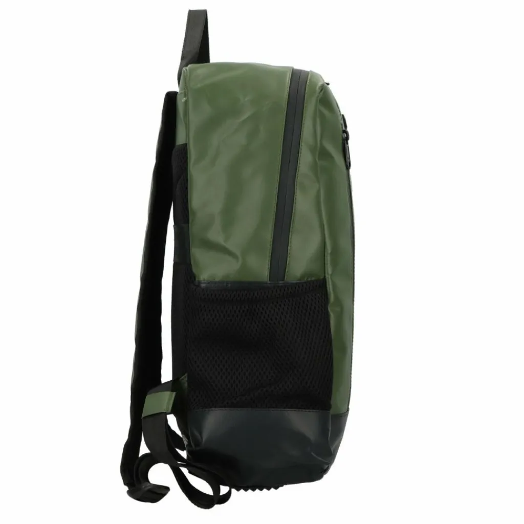 Best Greenburry Upcycled Tarpaulin Daypack 39.5 cm Laptopfach olive-black