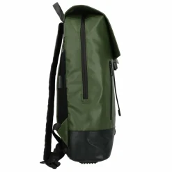 Best Greenburry Upcycled Tarpaulin Daypack 45 cm Laptopfach olive-black