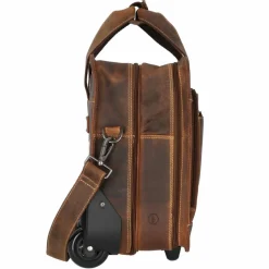 Greenburry Laptoptaschen|Businesstrolleys Mit Laptopfach<Vintage 2 Rollen Businesstrolley 33 cm Laptopfach braun