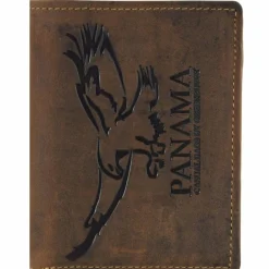 Greenburry Herrengeldbörsen Hochformat<Vintage Adler Geldbörse Leder 9,5 cm braun