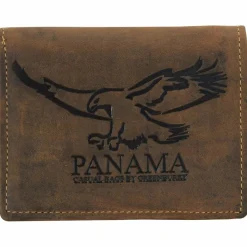 Greenburry Herrengeldbörsen Hochformat<Vintage Adler Geldbörse Leder 9,5 cm braun