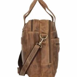 Greenburry Vintage Aktentasche Leder 42 cm Laptopfach