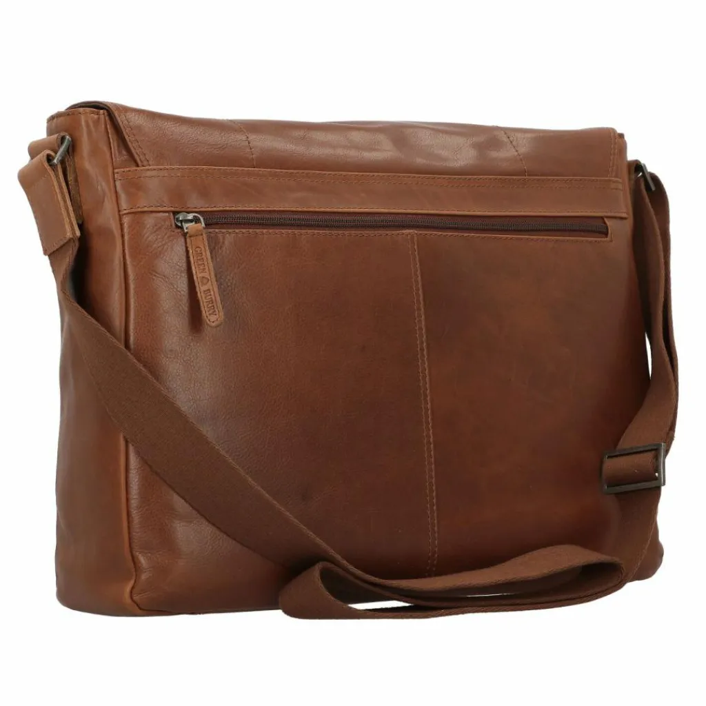 Greenburry Vintage Aktentaschen Messenger Leder 40 cm Laptopfach