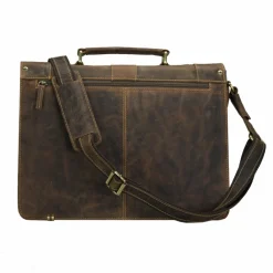 Best Greenburry Vintage Aktentasche Leder 38.5 cm brown