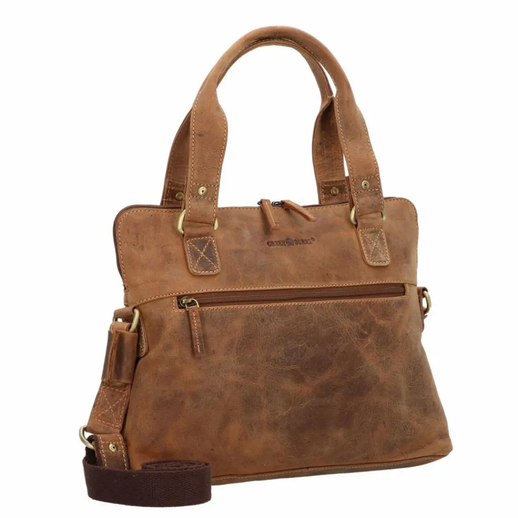 Greenburry Vintage Aktentasche Leder 37 cm Laptopfach