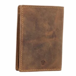 Clearance Greenburry Vintage Ausweisetui RFID Leder 9 cm braun