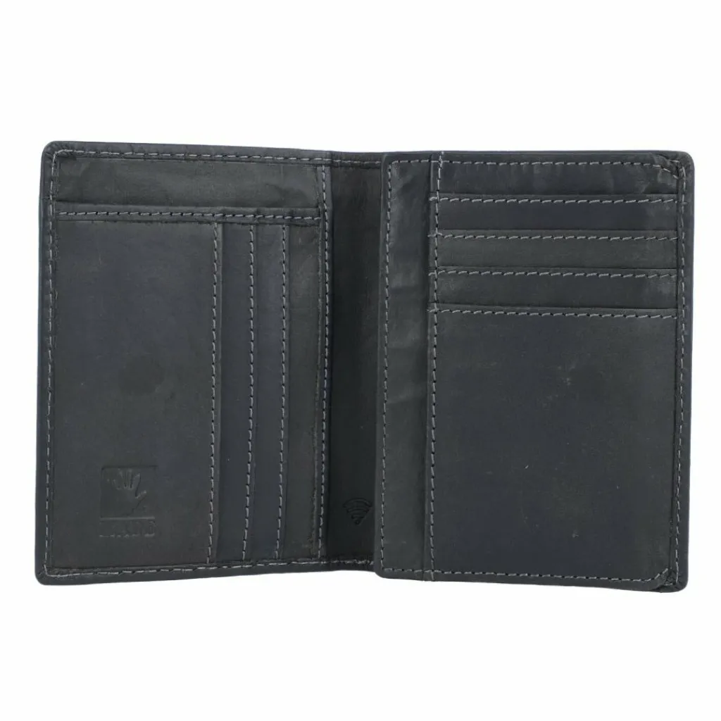 Outlet Greenburry Vintage Ausweisetui RFID Leder 9 cm schwarz