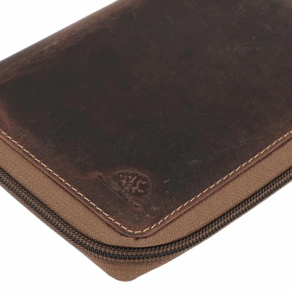 Greenburry Ausweisetuis<Vintage Ausweisetui Leder 9.5 cm brown