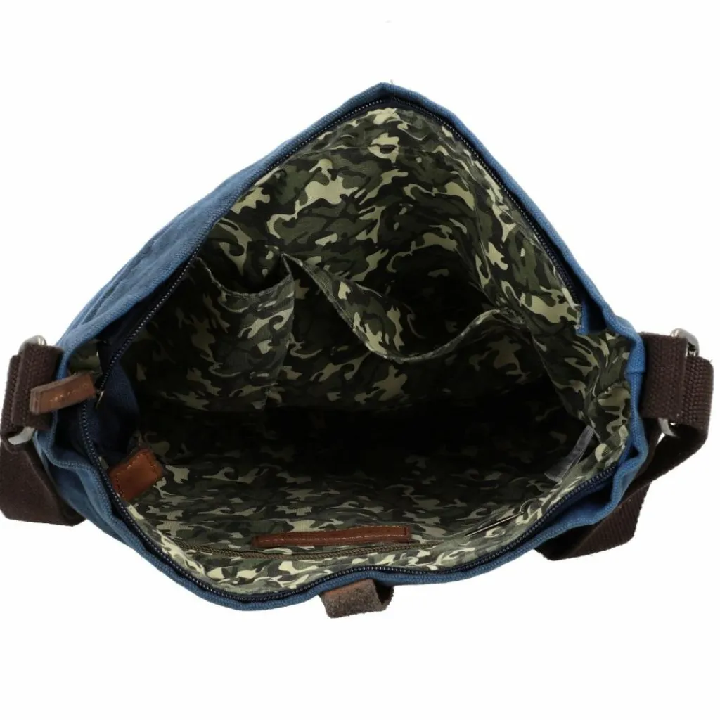 Hot Greenburry Vintage Aviator Umhängetasche 27 cm blue