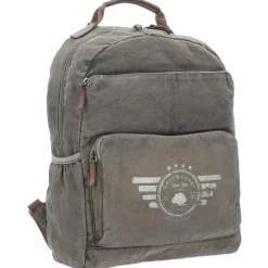 New Greenburry Vintage Aviator Rucksack 43 cm Laptopfach khaki