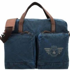 Greenburry Flugumhänger<Vintage Aviator Flugumhänger 45 cm Laptopfach blue