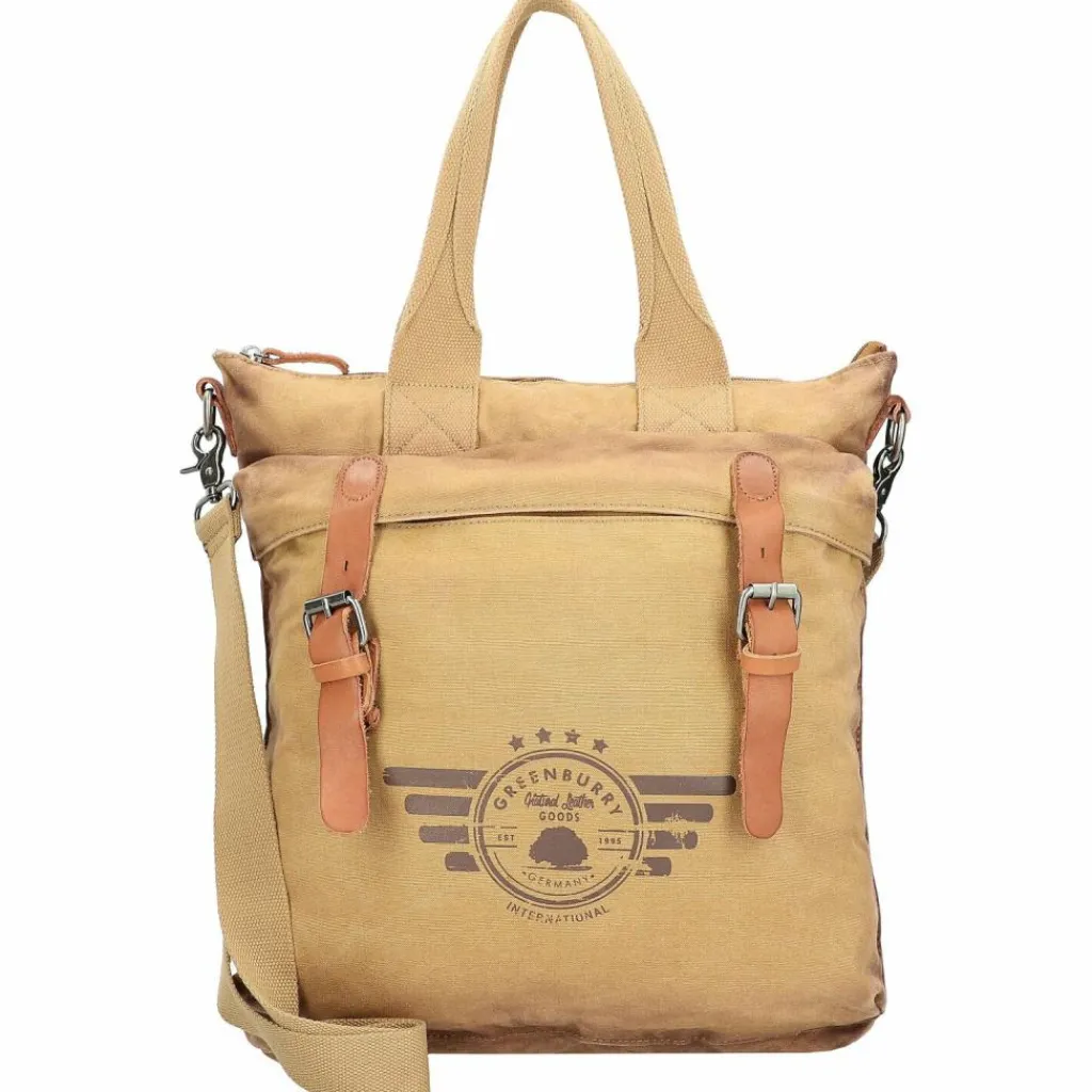 Sale Greenburry Vintage Aviator Schultertasche 36 cm camel