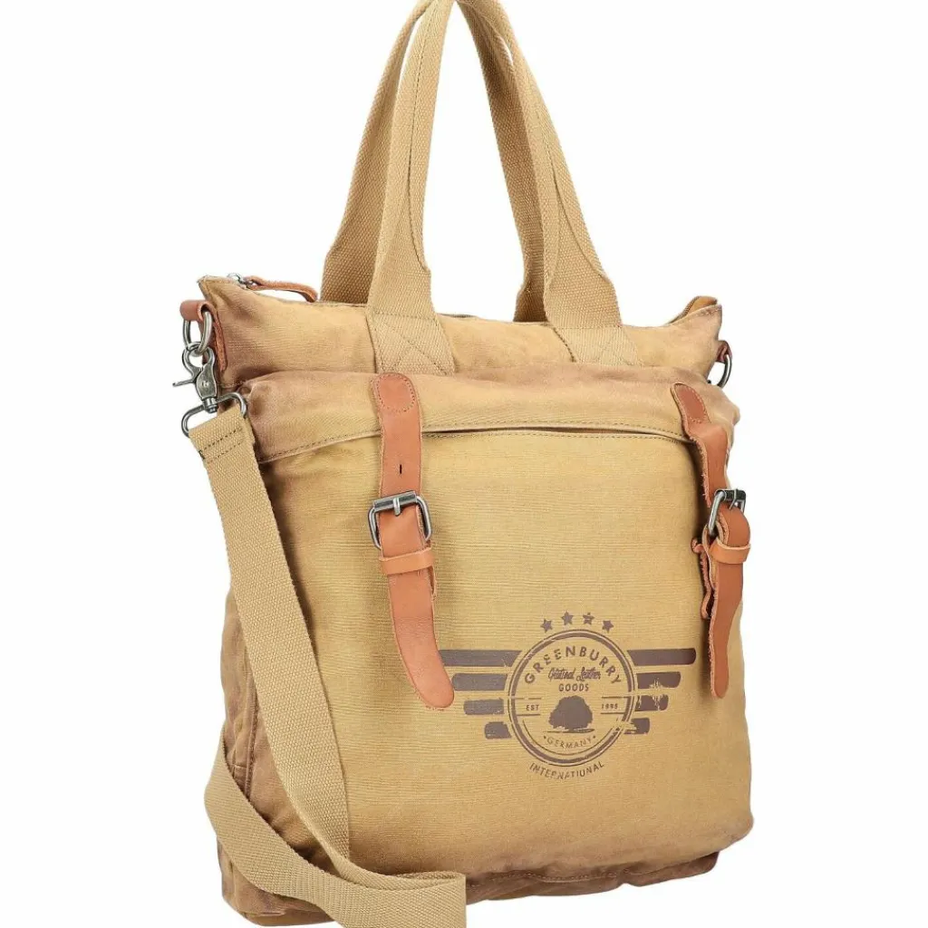 Sale Greenburry Vintage Aviator Schultertasche 36 cm camel