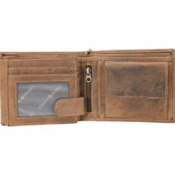 Greenburry Herrengeldbörsen Querformat<Vintage Bike Geldbörse Leder 12 cm braun