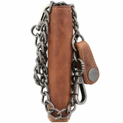 Greenburry Herrengeldbörsen Hochformat<Vintage Cafe-Racer Geldbörse RFID Leder 9,5 cm braun