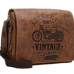 Greenburry Messenger Bags<Vintage Cafe-Racer Messenger Leder 33 cm braun