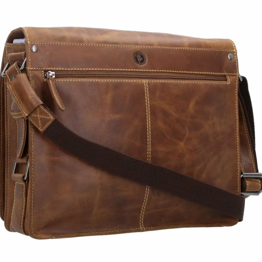 Greenburry Messenger Bags<Vintage Cafe-Racer Messenger Leder 33 cm braun