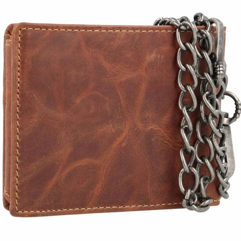 Herren Greenburry Vintage Cafe-Racer Geldbörse RFID Leder 12 cm