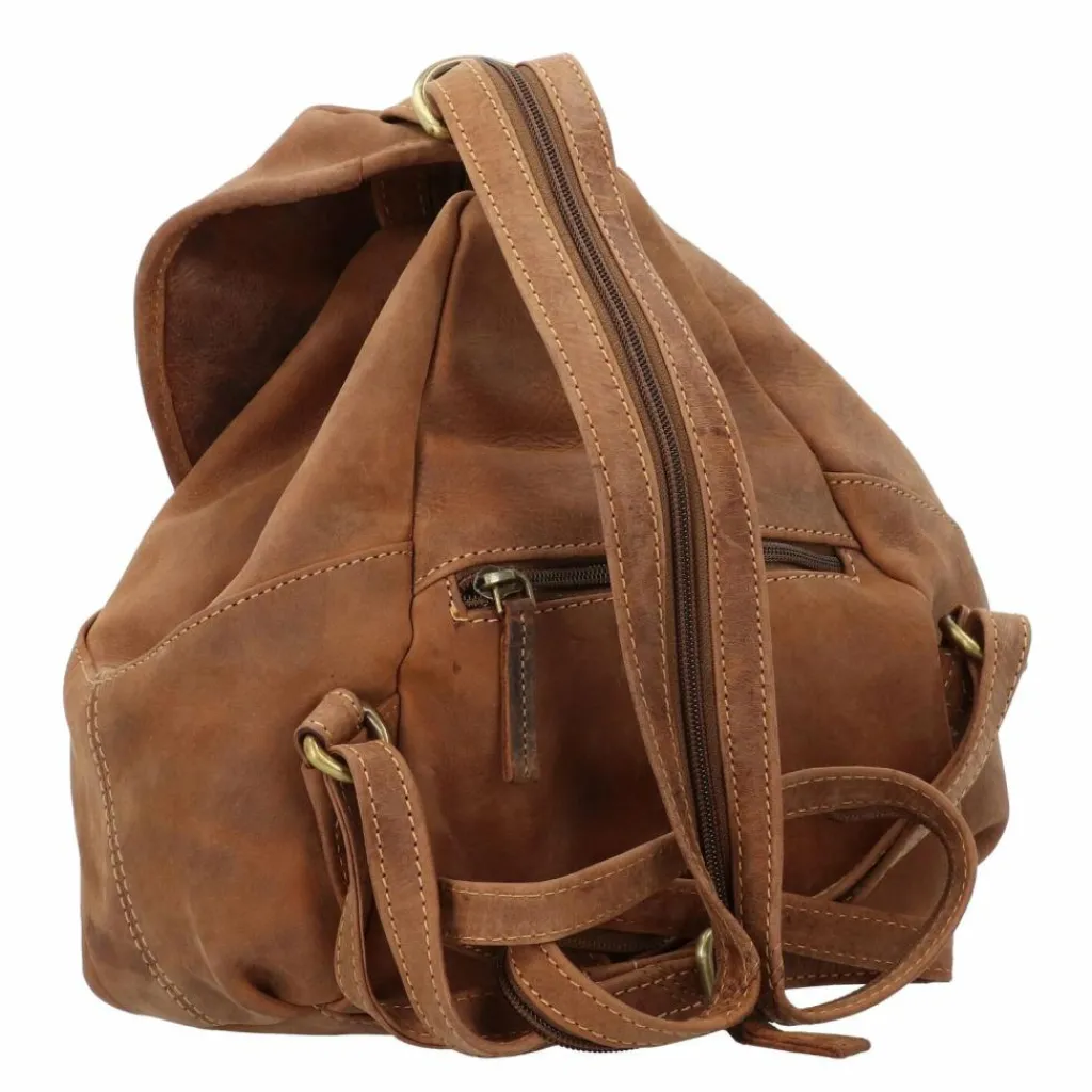 Greenburry Vintage City Rucksack Leder 28 cm braun