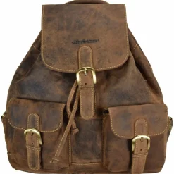 Greenburry Lederrucksäcke|City Rucksäcke<Vintage City Rucksack Leder 35 cm braun