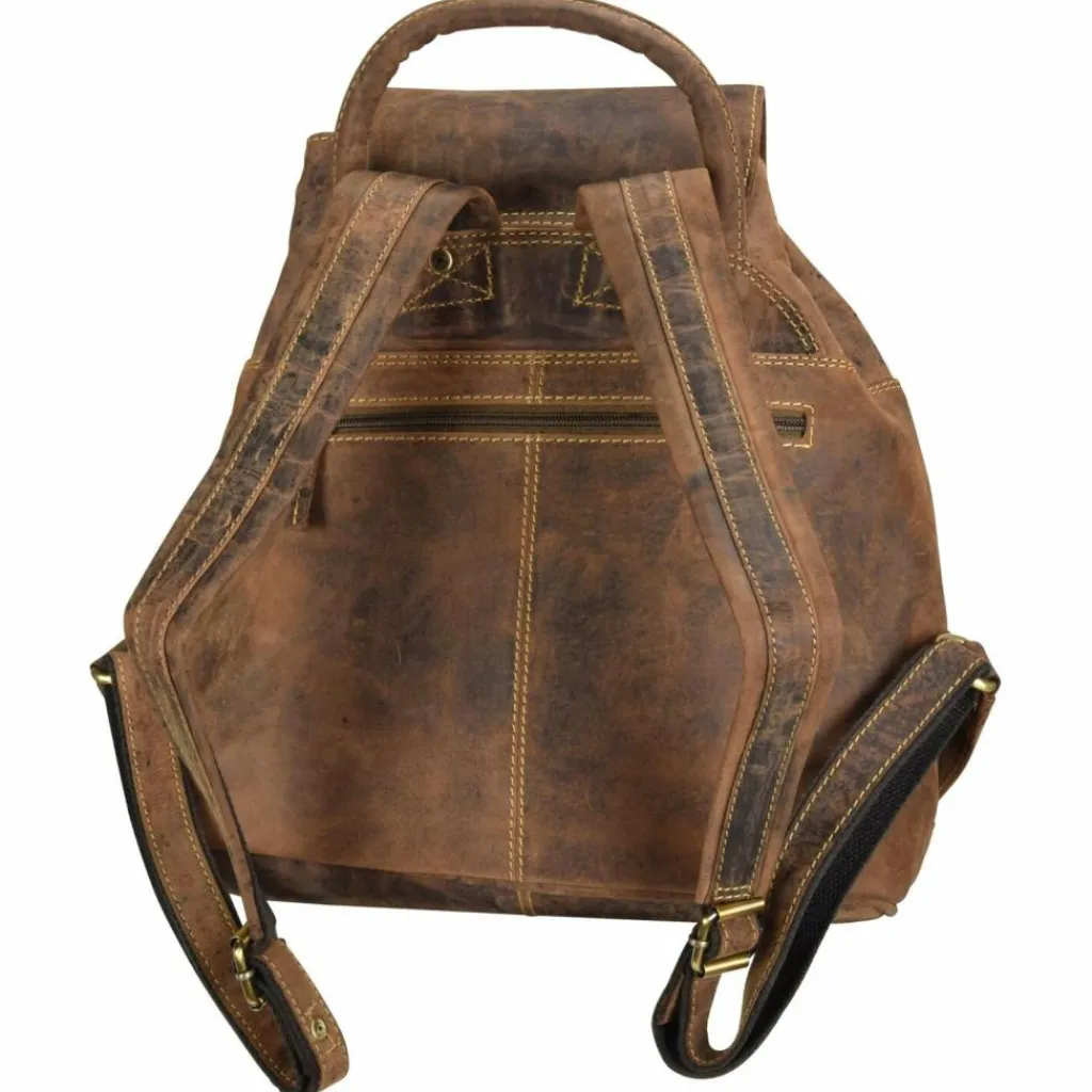 Greenburry Lederrucksäcke|City Rucksäcke<Vintage City Rucksack Leder 35 cm braun